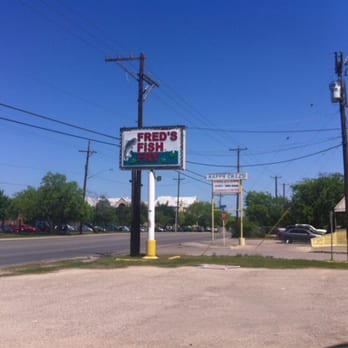 Fred's Fish Fry - a sign for fred's fish fry - Seafood Near Me - San Antonio, Texas