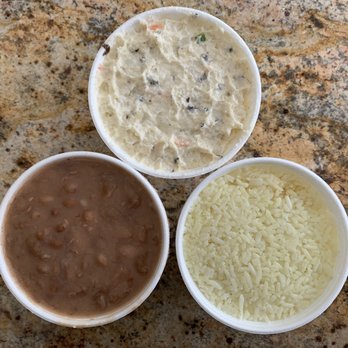 Chino Pollo - potato salad, rice, and beans - Chicken Shop Near Me - Chino, California