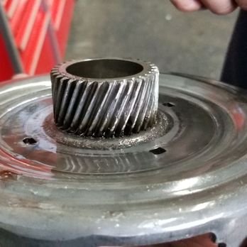 Sport Transmissions - Main bell housing grinding gear, I believe this attaches to the torque converter. - Transmission Repair Near Me - Bellflower, California Sport Transmissions - Main bell housing grinding gear, I believe this attaches to the torque converter. - Transmission Repair Near Me - Bellflower, California