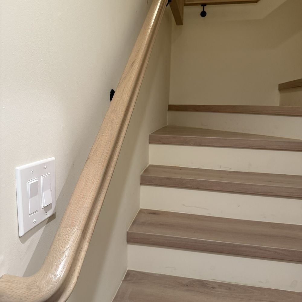 Stairs Plus More - Special stain color to match stairs - General Contractors Near Me