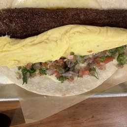 Chorizo breakfast taco