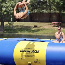 Water trampoline for kids to enjoy