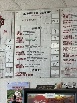 Menu photo 1 Jim Bobs BBQ Las Cruces, NM