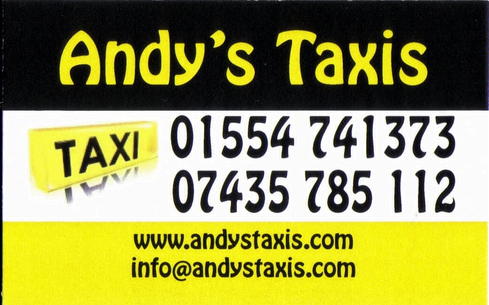 ANDYS TAXIS Updated September 2024 Llanelli, Carmarthenshire
