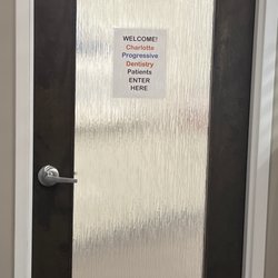 Charlotte Progressive Dentistry - Temp office door
