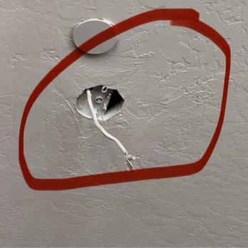 Stone Creek Painting & Roofing - Rough patch of drywall that was never sanded even though identified via walkthrough. - Painters Near Me - Gilbert, Arizona