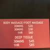 Relaxation Massage gift card