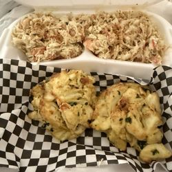 Mama J's Crab Cakes - The two crab cake platter