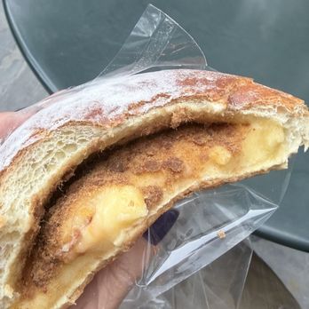 Lelecha - Salted Egg Pork Floss Mochi Bun - Bakeries Near Me - New York, New York