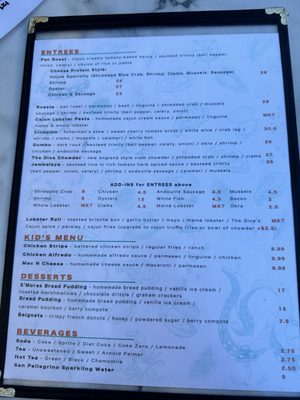 Menu photo 5 The Dive Oyster Bar San Jose, CA