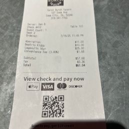Crazy price for a single drink, even considering what it was. Crazy price for a single drink, even considering what it was.