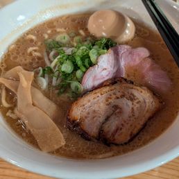 Miso ramen with an egg