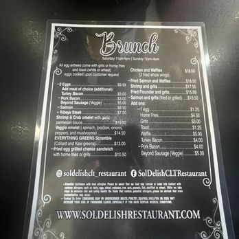 Sol'Delish - menu - Soul Food Near Me - Charlotte, North Carolina Sol'Delish - menu - Soul Food Near Me - Charlotte, North Carolina