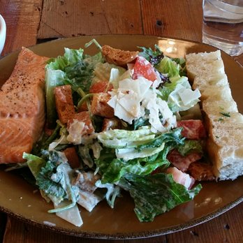 Urban Plates - Salmon Caesar Salad & Tomato Bisque, $19.16 total+tax. Thankfully, it wasn't too salty this time. - New American Near Me - Dublin, California Urban Plates - Salmon Caesar Salad & Tomato Bisque, $19.16 total+tax. Thankfully, it wasn't too salty this time. - New American Near Me - Dublin, California