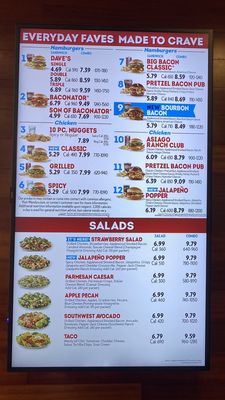 Menu photo 1 Wendy's Monrovia, CA