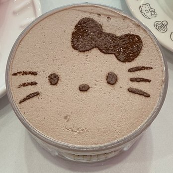 Hello Kitty Cafe - Mousse with strawberries - Themed Cafes Near Me - Santa Clara, California