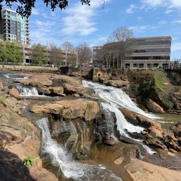 Waterfall through downtown