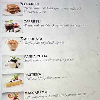 Ribalta - Dessert menu - Pizza Near Me - New York, New York Ribalta - Dessert menu - Pizza Near Me - New York, New York