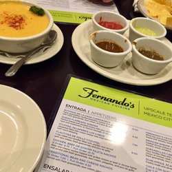 Fernando's Mexican Cuisine - Chips, salsa and queso -- All delicious!
