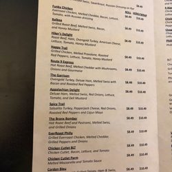 Appalachian Market - Menu