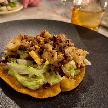 La Condesa - Octopus + Chorizo Tostada - Mexican Near Me - Wellington, Ontario La Condesa - Octopus + Chorizo Tostada - Mexican Near Me - Wellington, Ontario