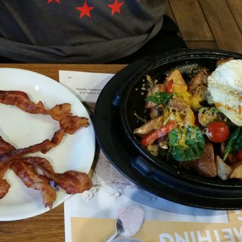 Denny's - Supreme skillet with side bacon - Diners Near Me - Honolulu, Hawaii Denny's - Supreme skillet with side bacon - Diners Near Me - Honolulu, Hawaii