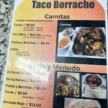 Woods Corner El Taco Borracho - Menu - Mexican Near Me - Perris, California Woods Corner El Taco Borracho - Menu - Mexican Near Me - Perris, California