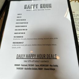 Happy hour 3-6