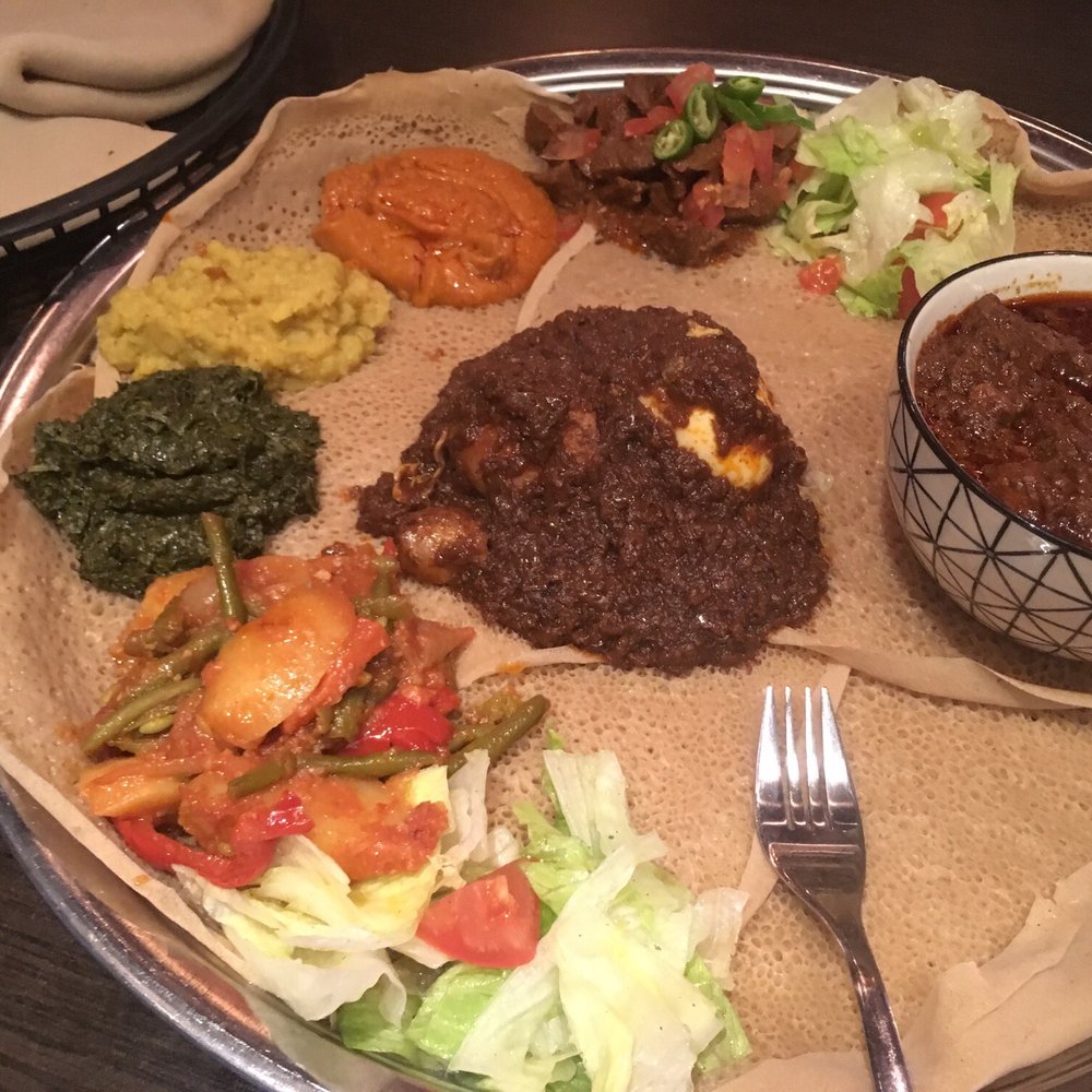 Jebena - Injera with lamb - African Near Me - Stockholm, Alberta Jebena - Injera with lamb - African Near Me - Stockholm, Alberta