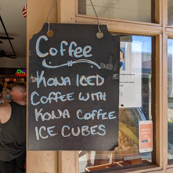 Hawaii Gelato - We got the Kona iced coffee with Kona coffee ice cubes. It was great. I recommend it. - Gelato Near Me - Lahaina, Hawaii