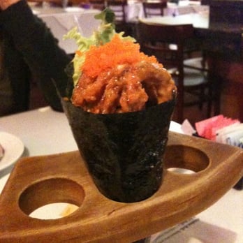 Ninja Sushi - Your eyes do not deceive you! The ninja has granted you a Spicy Tuna Hand Roll! - Sushi Bars Near Me - Walnut, California Ninja Sushi - Your eyes do not deceive you! The ninja has granted you a Spicy Tuna Hand Roll! - Sushi Bars Near Me - Walnut, California