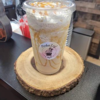 Broken Leaf Cafe - Caramel caffeinator - Coffee & Tea Near Me - Newton Falls, Ohio Broken Leaf Cafe - Caramel caffeinator - Coffee & Tea Near Me - Newton Falls, Ohio