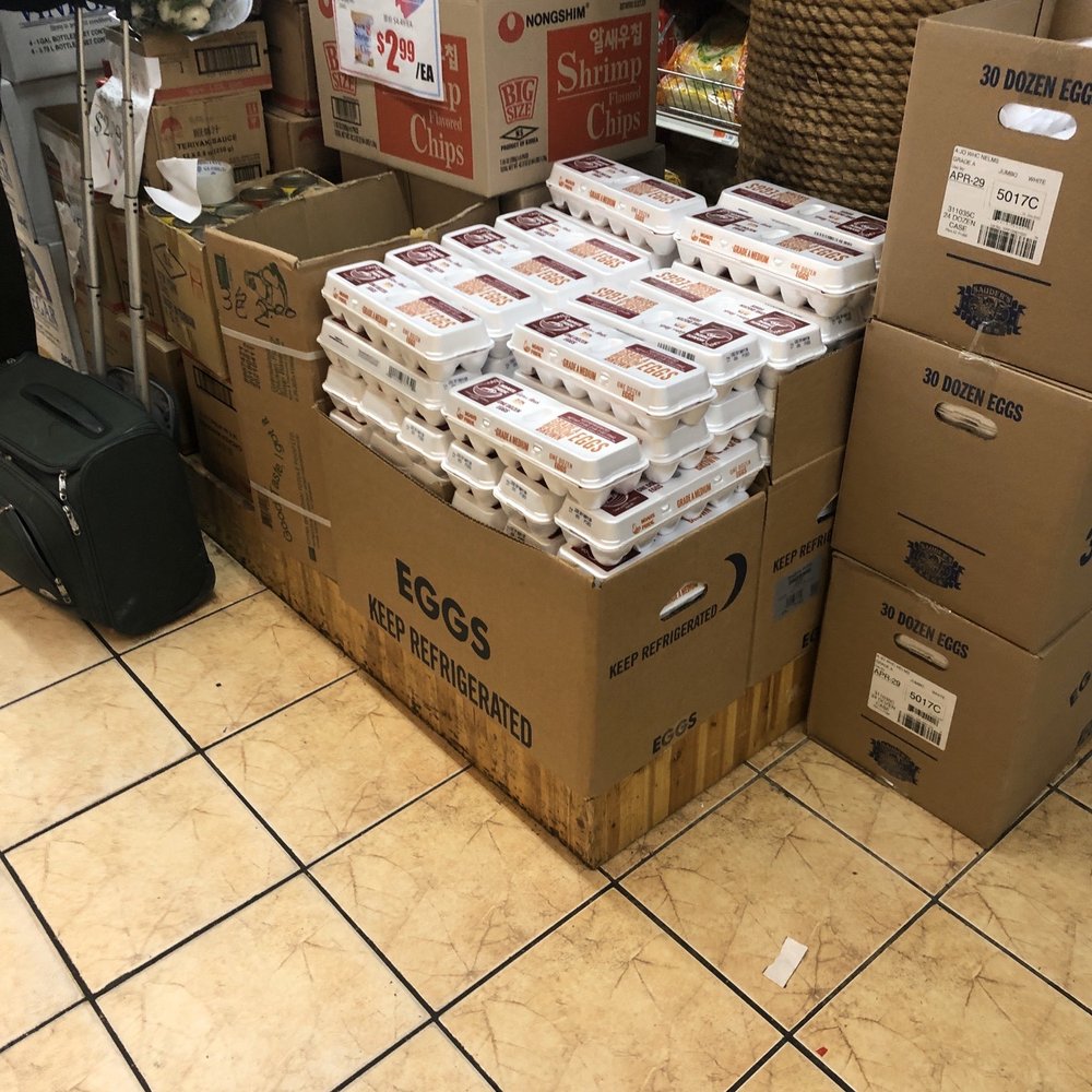 New York Mart - Eggs that clearly say "keep refrigerated" are sitting on the dirty floors. - International Grocery Near Me - New York, New York New York Mart - Eggs that clearly say "keep refrigerated" are sitting on the dirty floors. - International Grocery Near Me - New York, New York