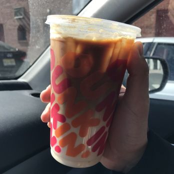 Dunkin' - Iced caramel macchiatto - Donuts Near Me - New York, New York