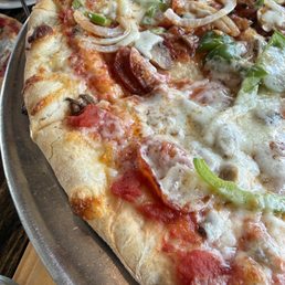 My Billy Bob pizza fresh out of the oven. My Billy Bob pizza fresh out of the oven.