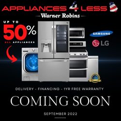 WR Appliances 4 Less - Up To 50% Off All Appliances! WR Appliances 4 Less!