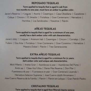 Javier's - Menu - Tequila - Mexican Near Me - Newport Coast, California Javier's - Menu - Tequila - Mexican Near Me - Newport Coast, California