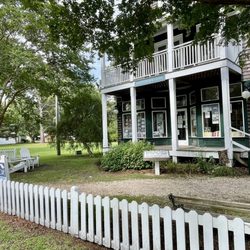 The Island Bookstore - Historic Corolla Village - Outside / Exterior of shop in quaint Historic Corolla Village near lighthouse and across from The Kind Cup coffee & gift shop (go!!!)