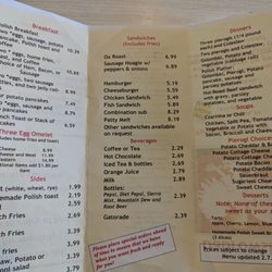 Dabrowski's Restaurant & Deli - Menu