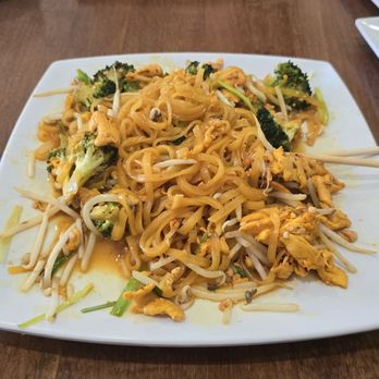 Muay Thai Kitchen - Pad Thai with broccoli - $2 extra for 6 small florets. - Thai Near Me - San Marcos, California Muay Thai Kitchen - Pad Thai with broccoli - $2 extra for 6 small florets. - Thai Near Me - San Marcos, California