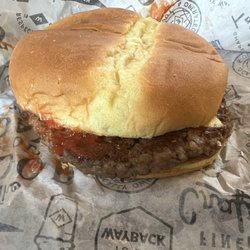 Wayback Burgers - Small and pathetic...$25 for this + tots and a drink. $25.