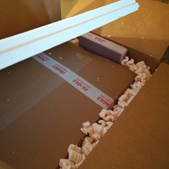 The UPS Store - inner box with insulating foam and noodles - Shipping Centers Near Me - Geneva, Illinois