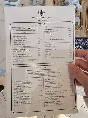 Menu photo 2 The Coffee Class Las Vegas, NV Menu photo 2 The Coffee Class Las Vegas, NV