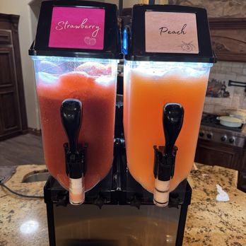 Frosty Cactus Rentals - Strawberry and peach slushy. - Party Equipment Rentals Near Me Frosty Cactus Rentals - Strawberry and peach slushy. - Party Equipment Rentals Near Me
