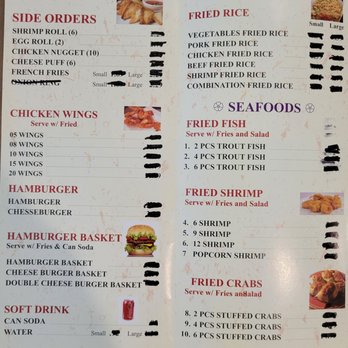 Captain Als Restaurant - Menu 1 - Chinese Near Me - Houston, Texas