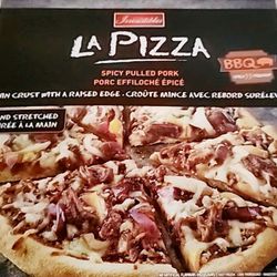 Food Basics - Spicy pulled pork pizza.... looked interesting. Under $4