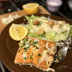 Sprouts Farmers Market - Delicious salmon and a nice Caesar salad