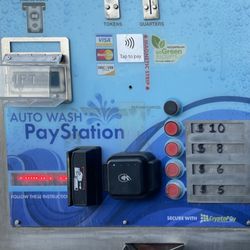 Pay Station at the touchless auto wash