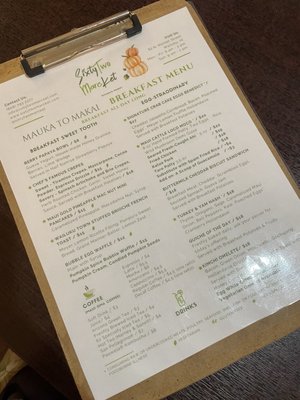 Menu photo 3 SixtyTwo MarcKet Wailuku, HI