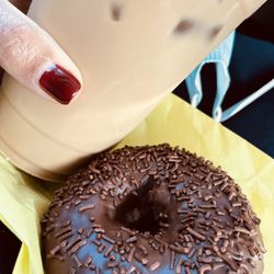 Bud's Donut Shop - Woah. This chocolate, chocolate cake donut was quite impressive. $3.50 coffee + $1.50 donut.